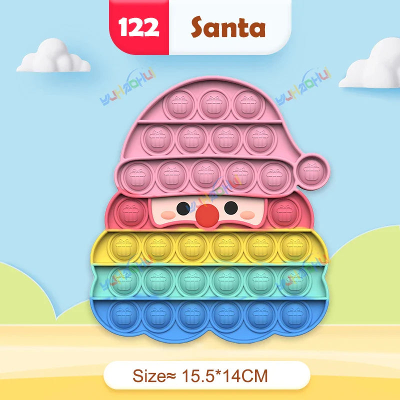 RainbowPop™ – Buntes Pop It Fidget Spielzeug aus Silikon | Stressabbau & Sensorik-Spiel für Kinder & Erwachsene