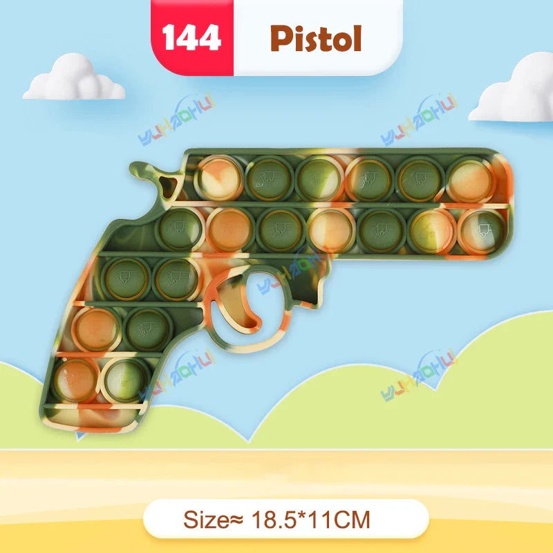 RainbowPop™ – Buntes Pop It Fidget Spielzeug aus Silikon | Stressabbau & Sensorik-Spiel für Kinder & Erwachsene