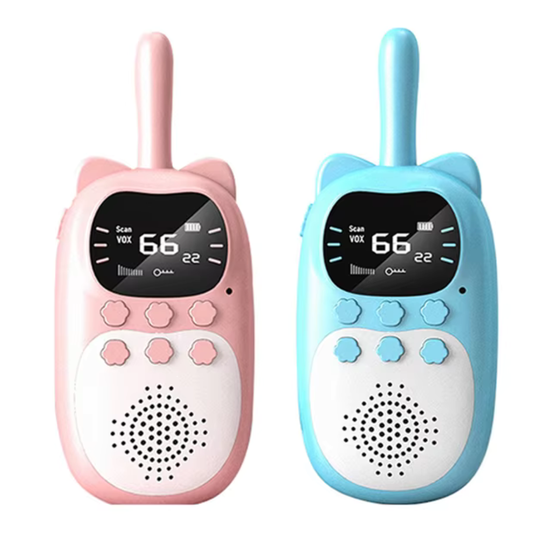Rechargeable Walkie Talkies for Kids™ – Wiederaufladbare Kinder-Walkie-Talkies mit 3 km Reichweite, robustem Design & leuchtenden Farben