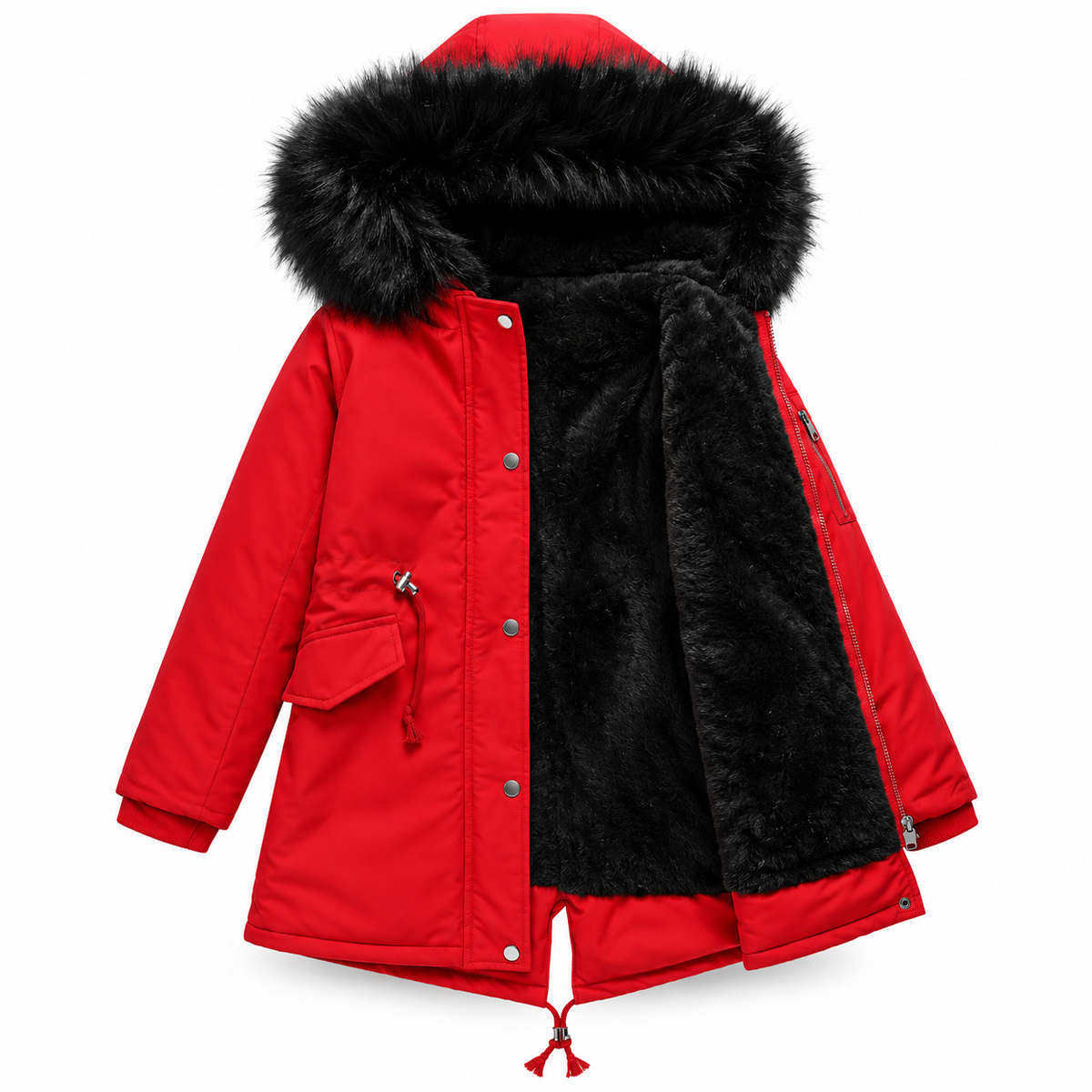 Alicia™ Damen Winter Parka – Warm, Elegant, Button-Down, Winterjacke für kalte Tage