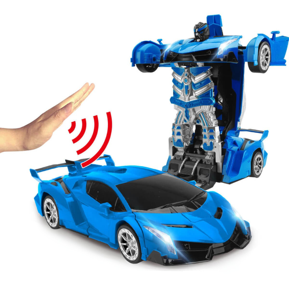 RoboDrive™ – 2-in-1 Transformierbares RC Auto & Roboter mit Licht & Sound