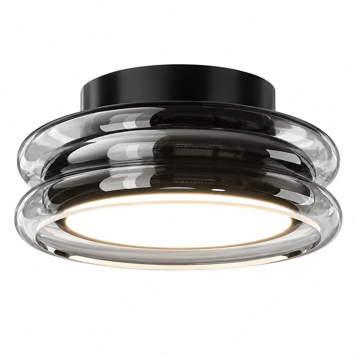 RichardBeam™ Moderne Deckenleuchte – Minimalistische LED-Lampe aus Metall & Glas (Ø20 cm) - Less Goods