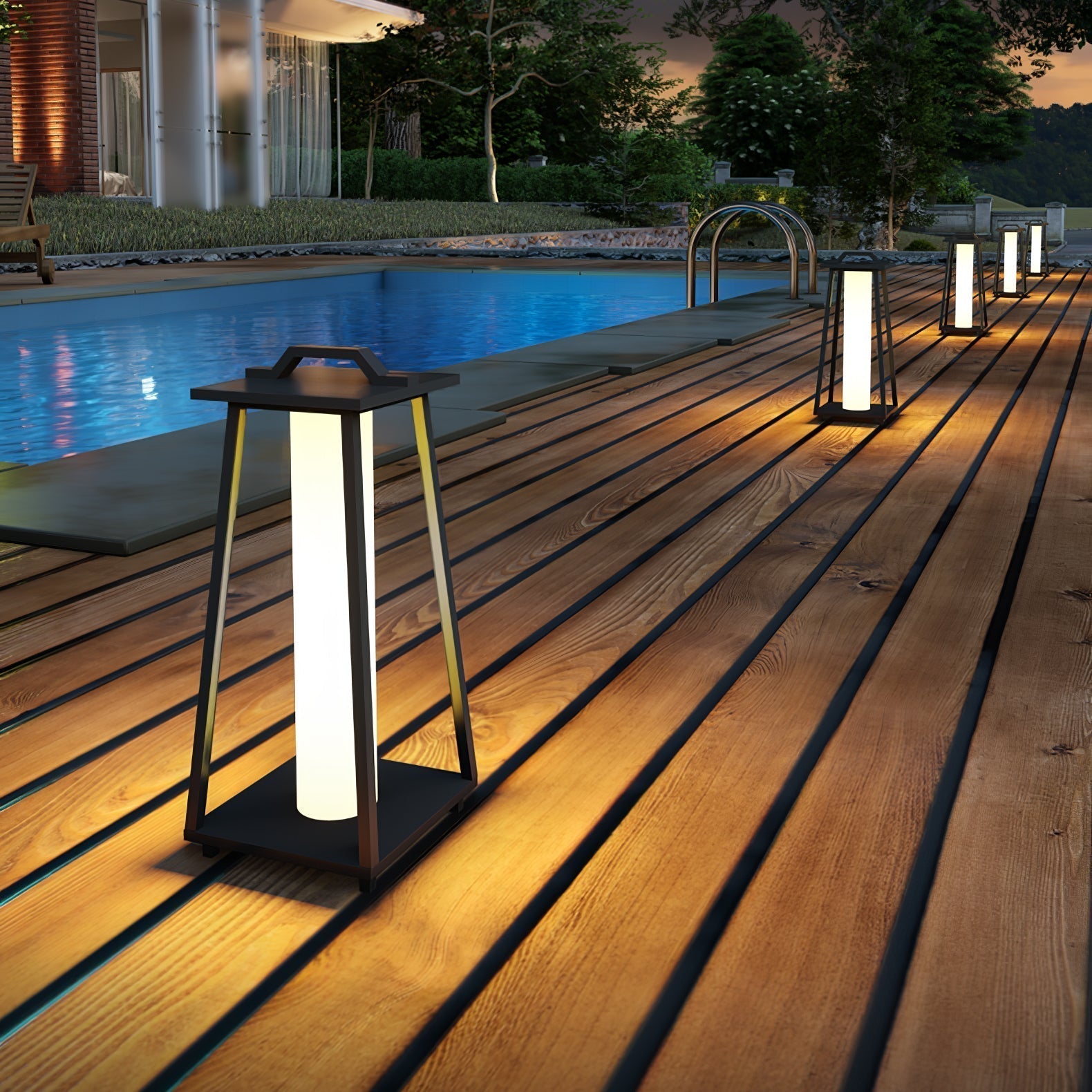 JourneyBeam™ Tragbare Outdoor-Leuchte – Wetterfeste Edelstahl-Gartenlampe mit LED