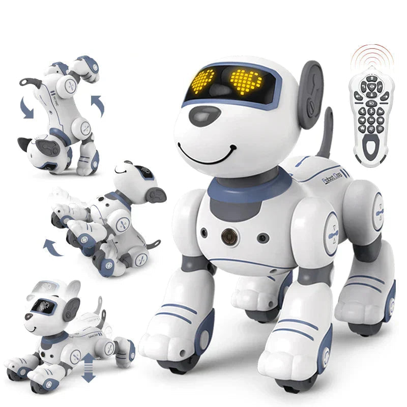 RoboPaw™ Interaktiver elektronischer Hund – Sprachsteuerung, Musik & programmierbare Tricks für Kinder