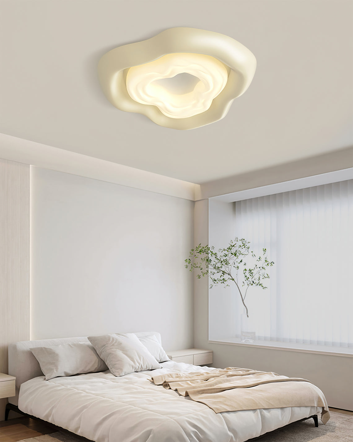 FloraLuxe™ Deckenleuchte – Elegante Rosen-Deckenlampe mit warmem LED-Licht