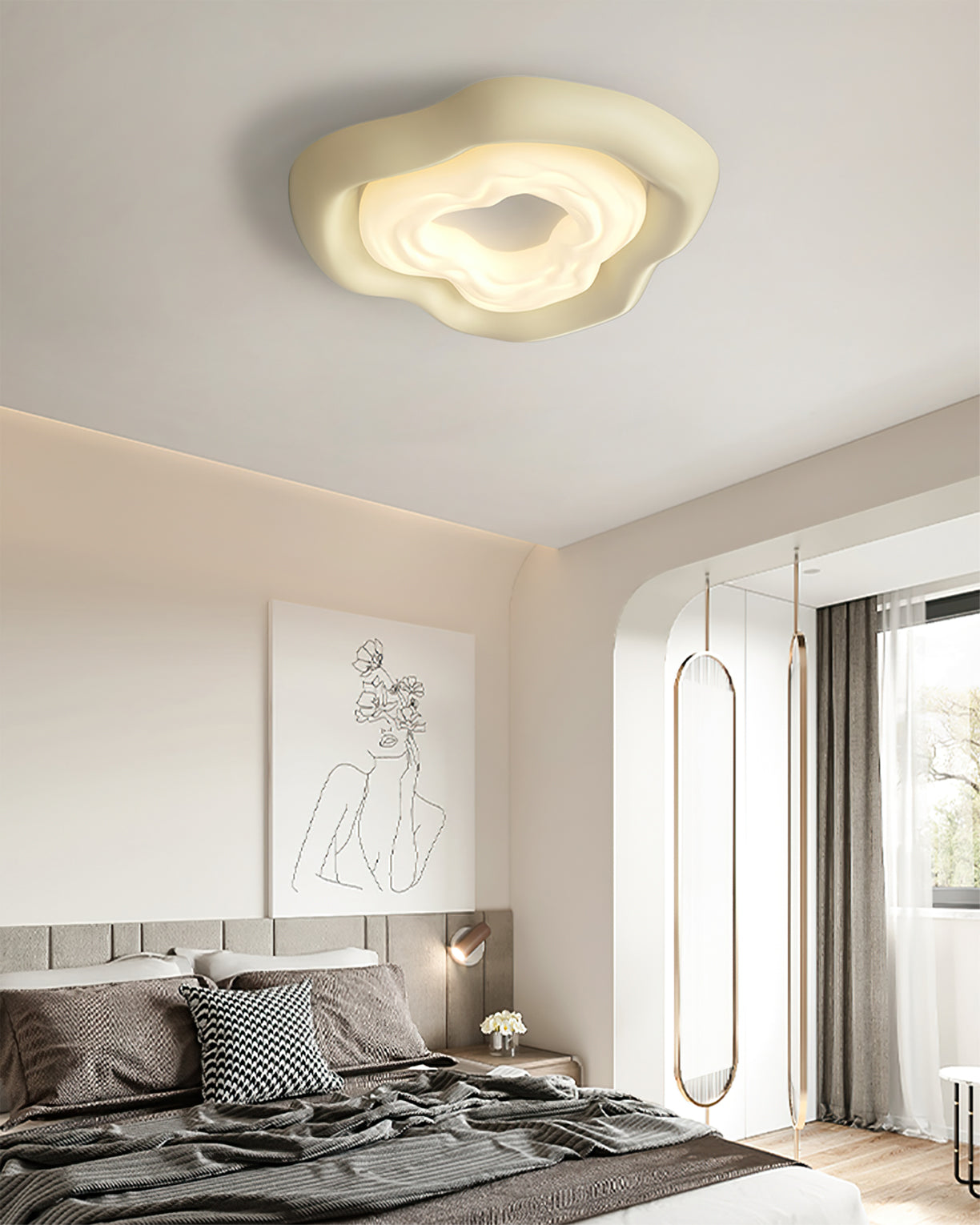 FloraLuxe™ Deckenleuchte – Elegante Rosen-Deckenlampe mit warmem LED-Licht