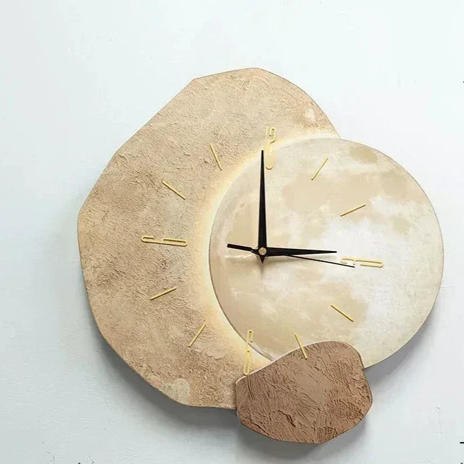 CalmClock™ – Ruhige Design-Wanduhr aus Holz für entspannte Wohnräume