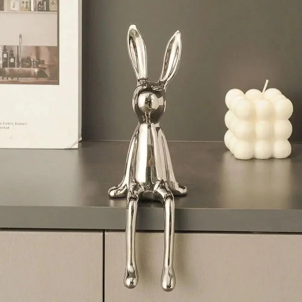 BunnyElegance™ Dekofigur – Stilvolles Hasen-Ornament für moderne Wohnräume