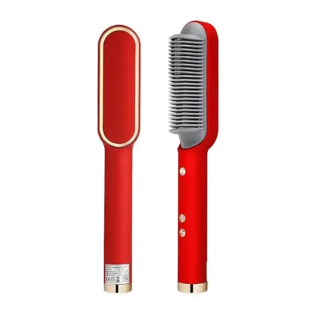 HeatMaster™ – 3-in-1 Negativ-Ionen Styling Hot Comb | Glätteisen, Kamm & Lockenstyler in einem