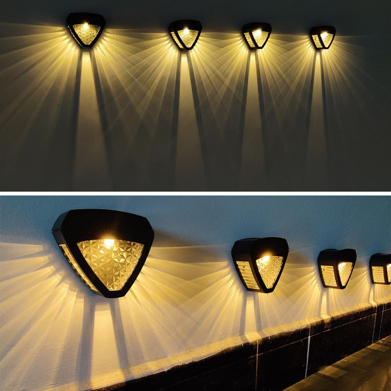 Egypt™ Solar Wall Light – Wetterfeste LED-Solar-Wandleuchte mit Dämmerungssensor