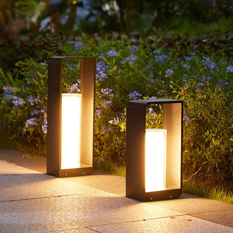 SteelGlow™ LED Gartenleuchte – Moderne Edelstahl-Außenleuchte für Garten & Terrasse