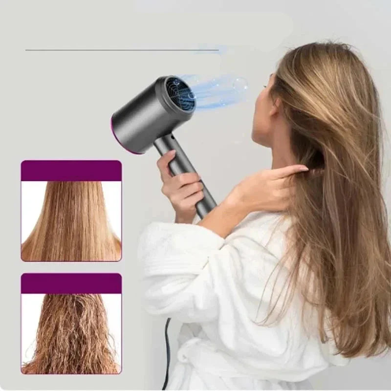 TurboDry™ | High-Speed Quiet Hair Dryer Brush – Schnelles & Glattes Haar für Zuhause