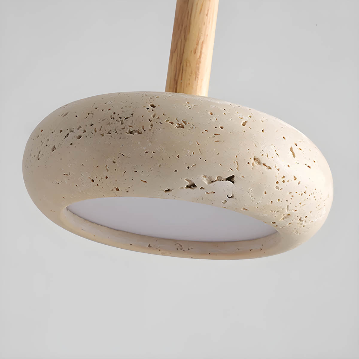 StoneAura™ – Elegante Naturstein-Pendelleuchte aus Travertin