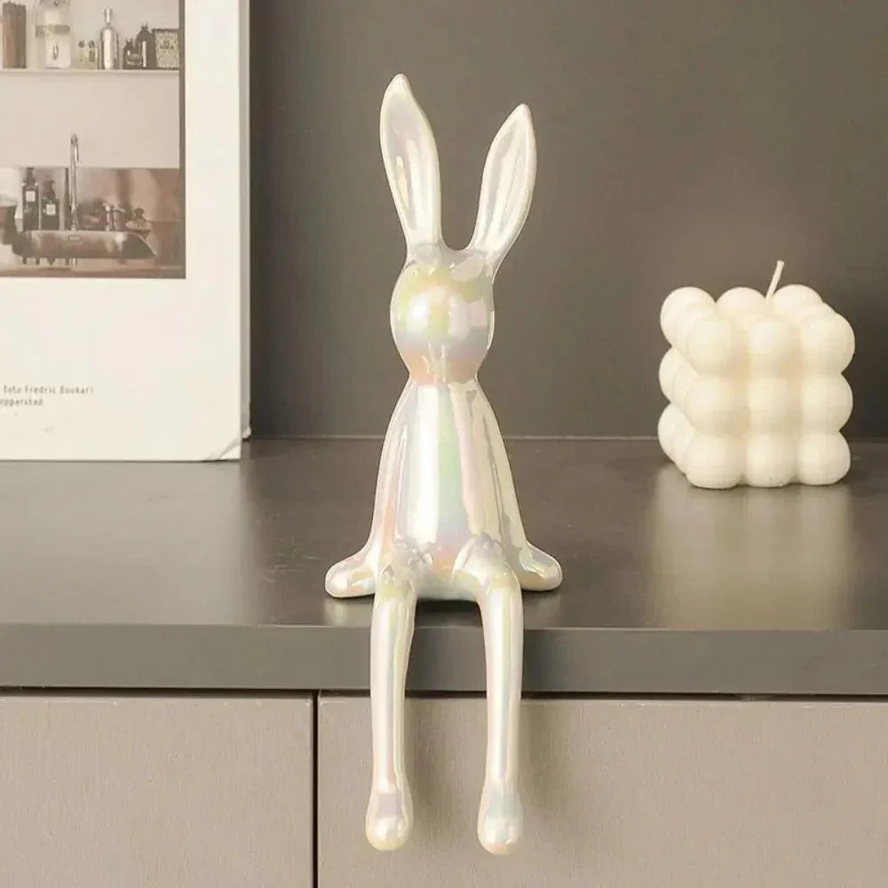 BunnyElegance™ Dekofigur – Stilvolles Hasen-Ornament für moderne Wohnräume
