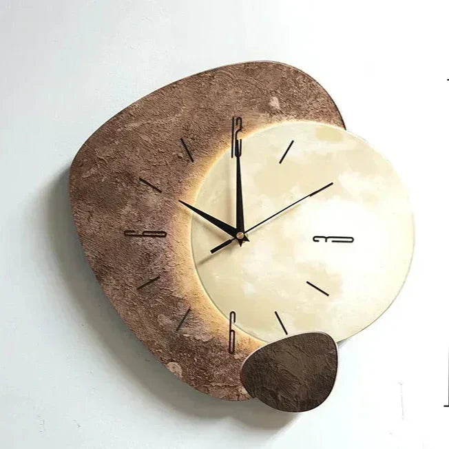 CalmClock™ – Ruhige Design-Wanduhr aus Holz für entspannte Wohnräume