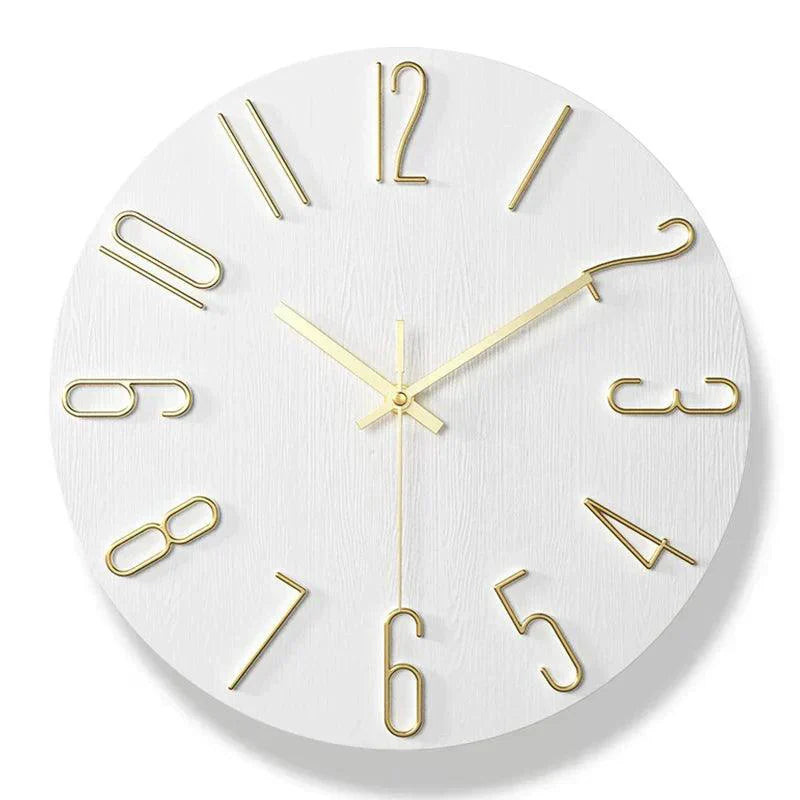 ScandiTick™ – Rahmenlose Holz-Wanduhr im minimalistischen Nordic-Design