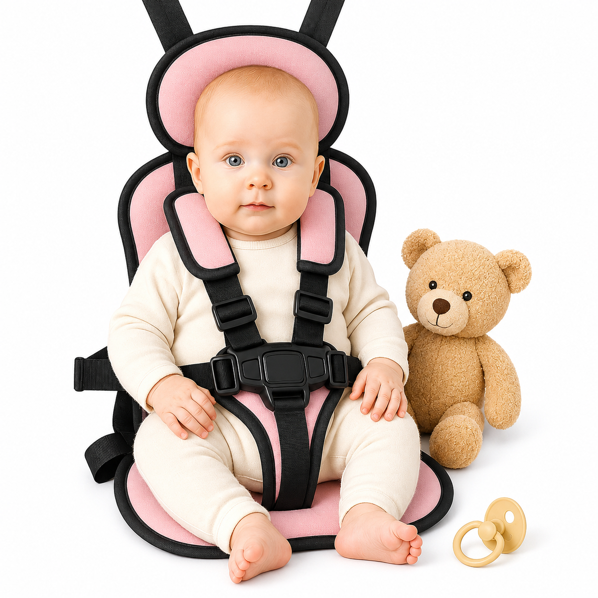 SafeTrek™ – Tragbarer Kindersitz mit Sicherheitsgurt, Slim & Kompaktes Design – Reisesitz für Kinder & Kleinkinder - Less Goods