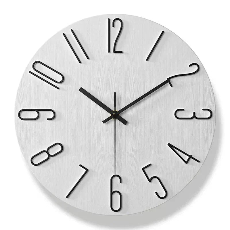ScandiTick™ – Rahmenlose Holz-Wanduhr im minimalistischen Nordic-Design