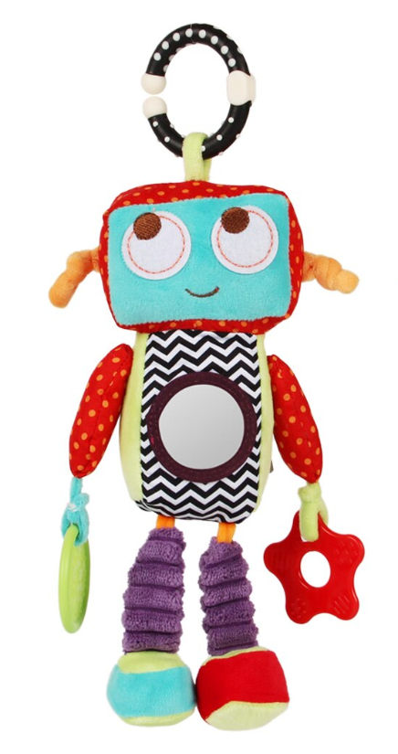 CyberTeddy™ – Weicher Roboter-Plüschfreund | Kuscheliges Stoffspielzeug für Kinder & Erwachsene (30 cm)
