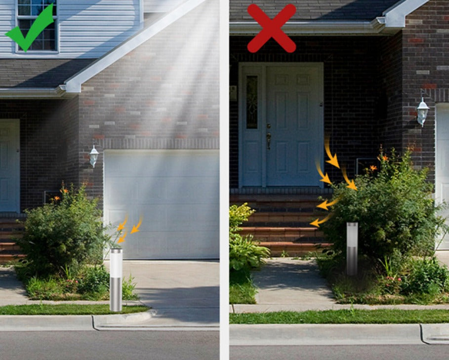 EcoTrack™ Solar Gartenweg-Lampe – IP65 wasserdicht, Bewegungs- & Lichtsensor, warmweiß/kaltweiß LED