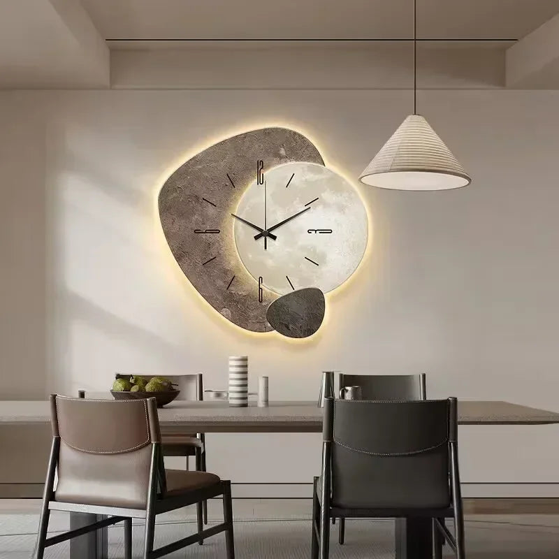 CalmClock™ – Ruhige Design-Wanduhr aus Holz für entspannte Wohnräume