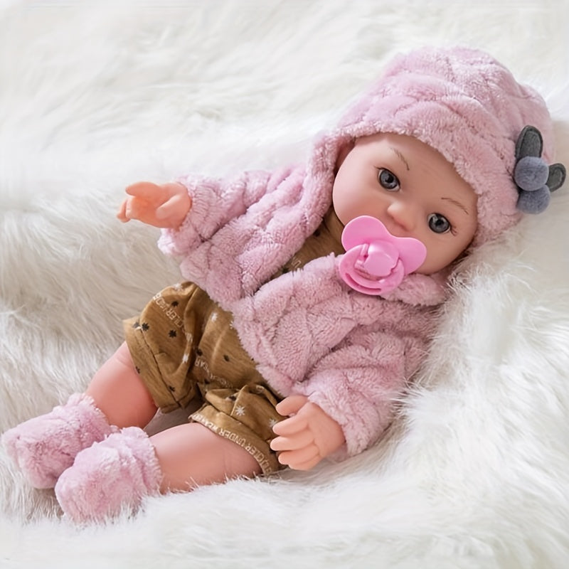Silicone Bliss™ Realistische Silikon-Babypuppe – 30cm, Weiche Haut, Outfit & Schnuller