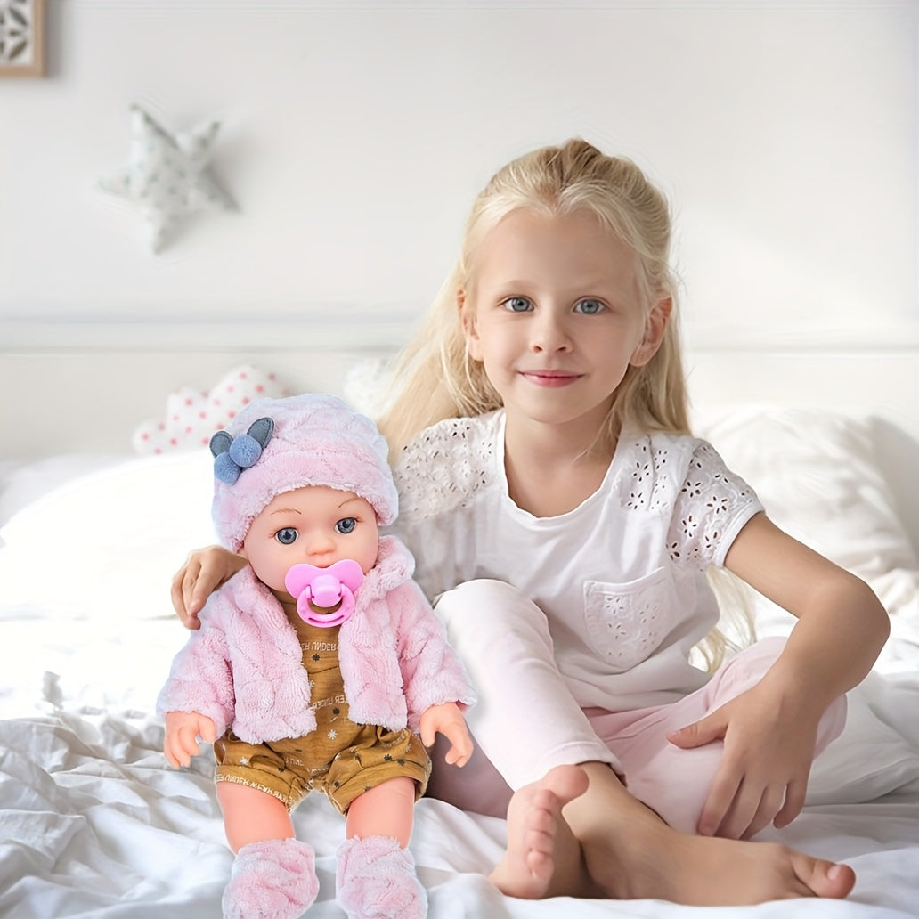 Silicone Bliss™ Realistische Silikon-Babypuppe – 30cm, Weiche Haut, Outfit & Schnuller