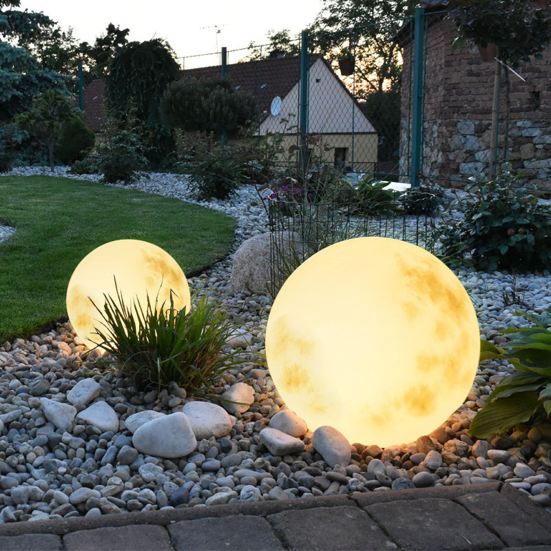 Solvyn™ Spherical Solar Garden Moon Lamp – Kugelförmige Solar-Gartenleuchte in Mondoptik