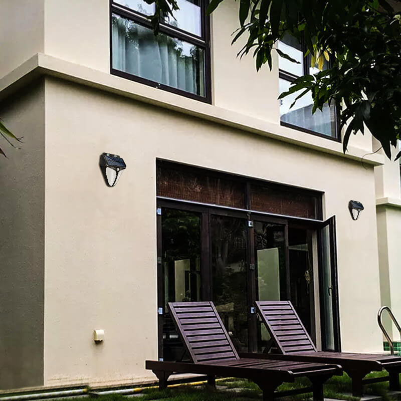 SolaraLight™ Solar Wandlampe – Moderne Außenleuchte mit Bewegungsmelder