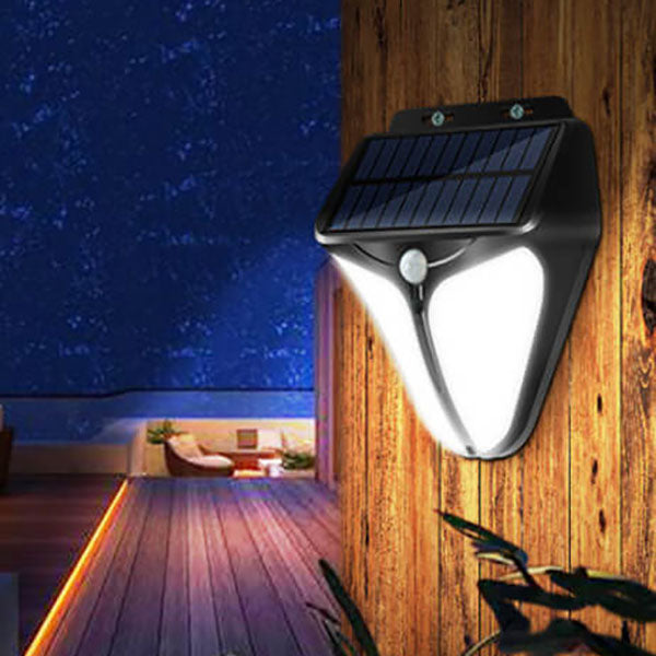 SolaraLight™ Solar Wandlampe – Moderne Außenleuchte mit Bewegungsmelder