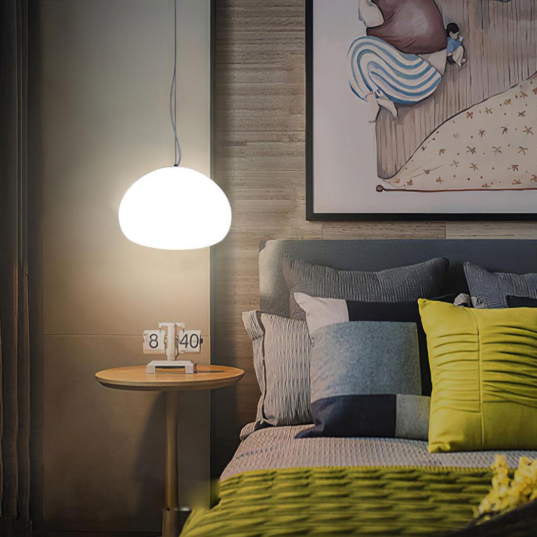 BunAura™ Pendelleuchte – Gemütliche Design-Hängelampe aus Glas für warmes Wohnlicht (E27)