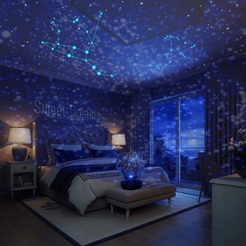 StellarDreams™ Sternenhimmel Projektor – Magische Galaxy LED-Lampe mit Fernbedienung & Farbwechsel