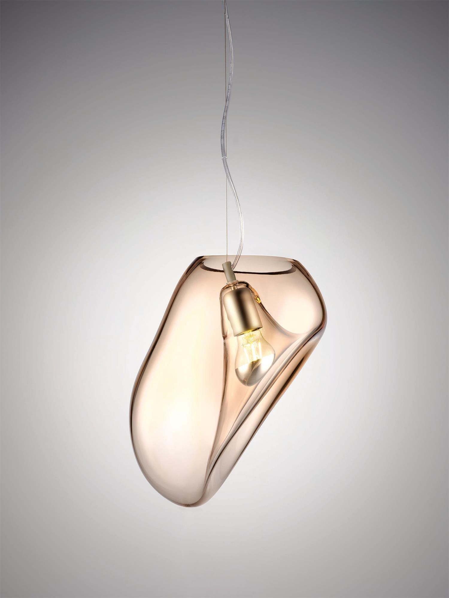 HydroBeam™ Pendelleuchte – Elegante Wassertropfen-Hängelampe aus Glas für moderne Wohnräume (E27)