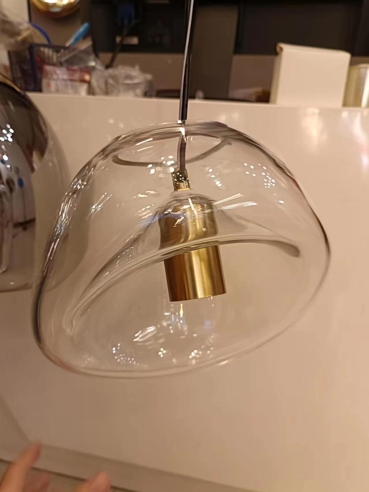 HydroBeam™ Pendelleuchte – Elegante Wassertropfen-Hängelampe aus Glas für moderne Wohnräume (E27)