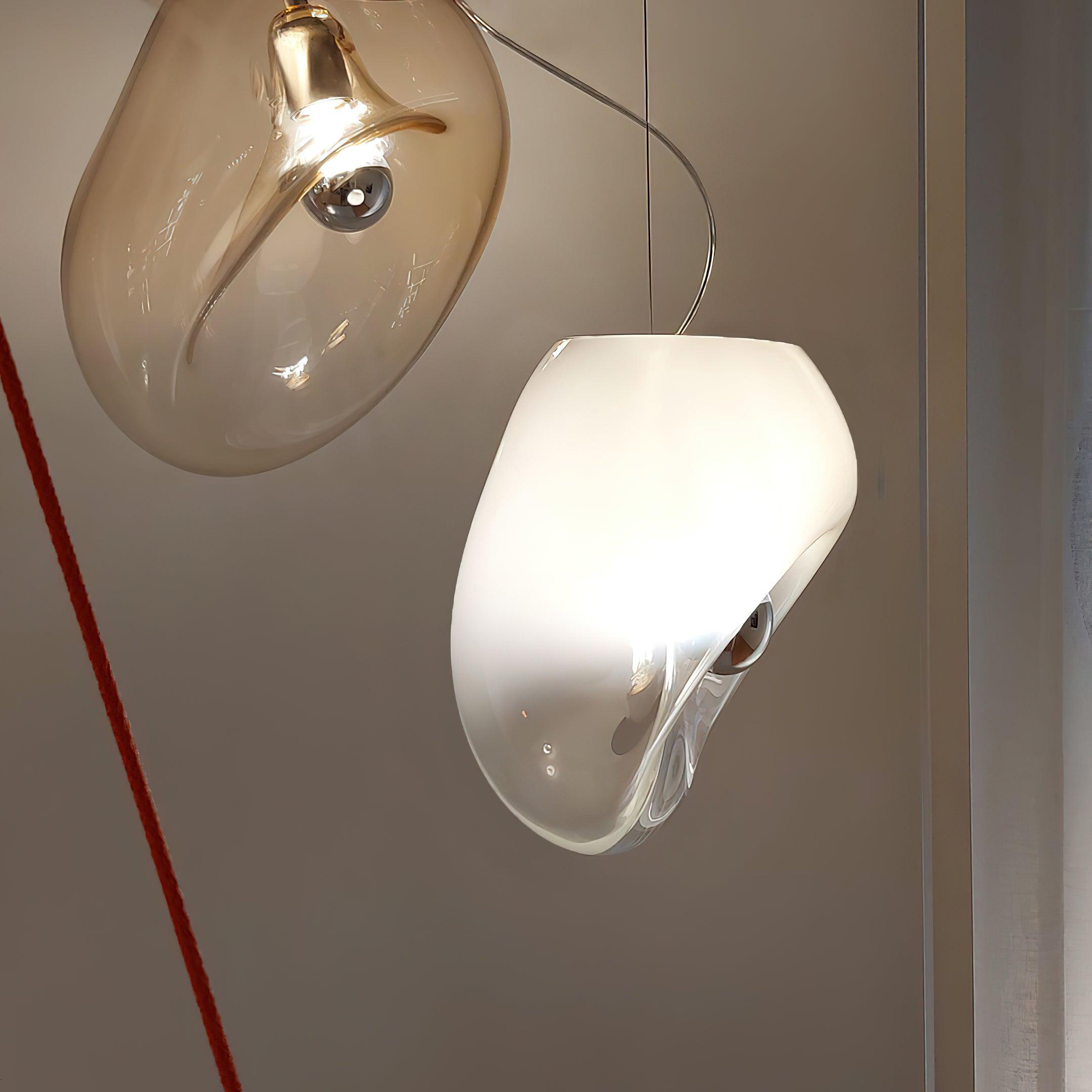 HydroBeam™ Pendelleuchte – Elegante Wassertropfen-Hängelampe aus Glas für moderne Wohnräume (E27)