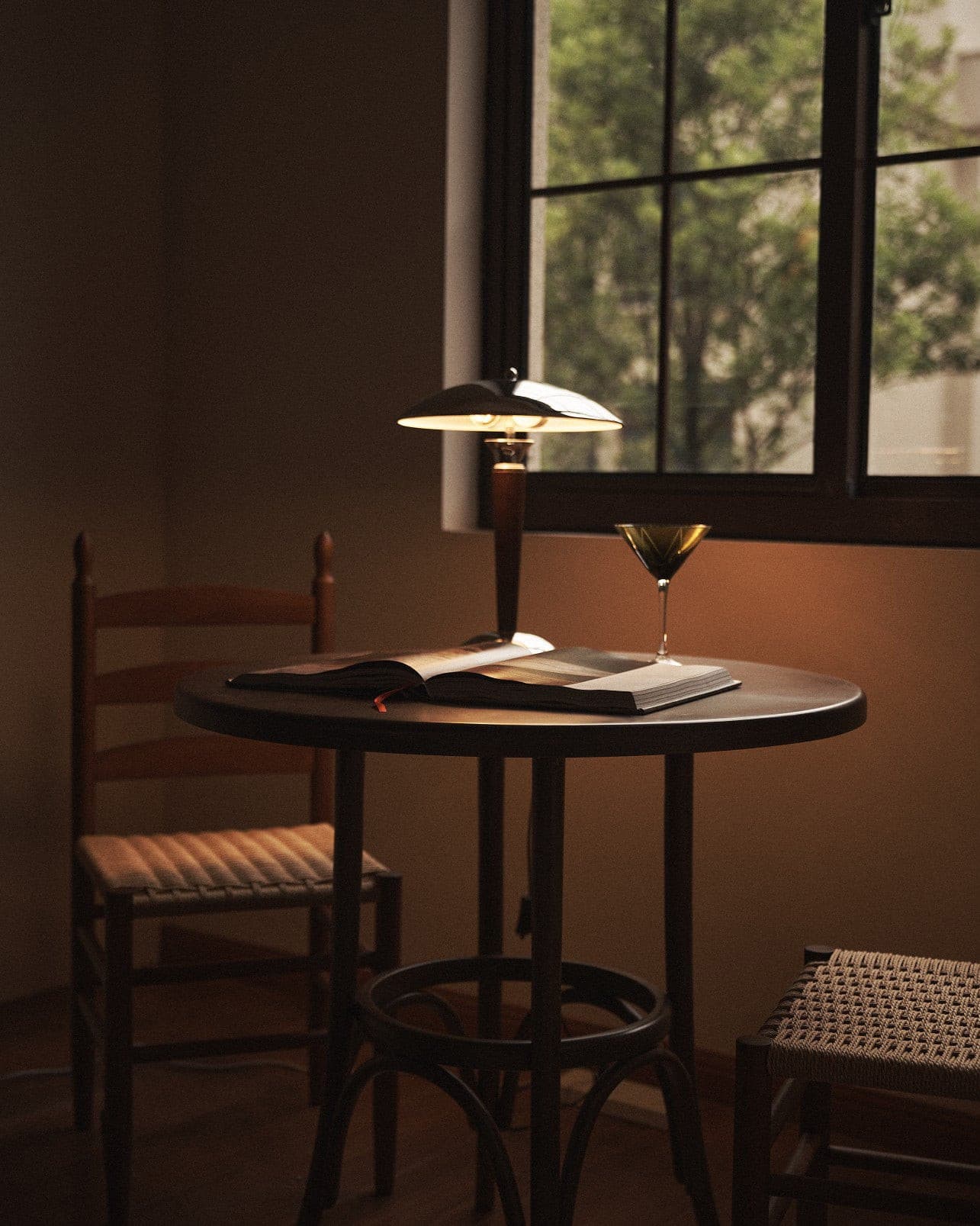 MinimalGlow™ Tischlampe – Skandinavische Design-Leuchte mit Holzdetails & sanftem Licht