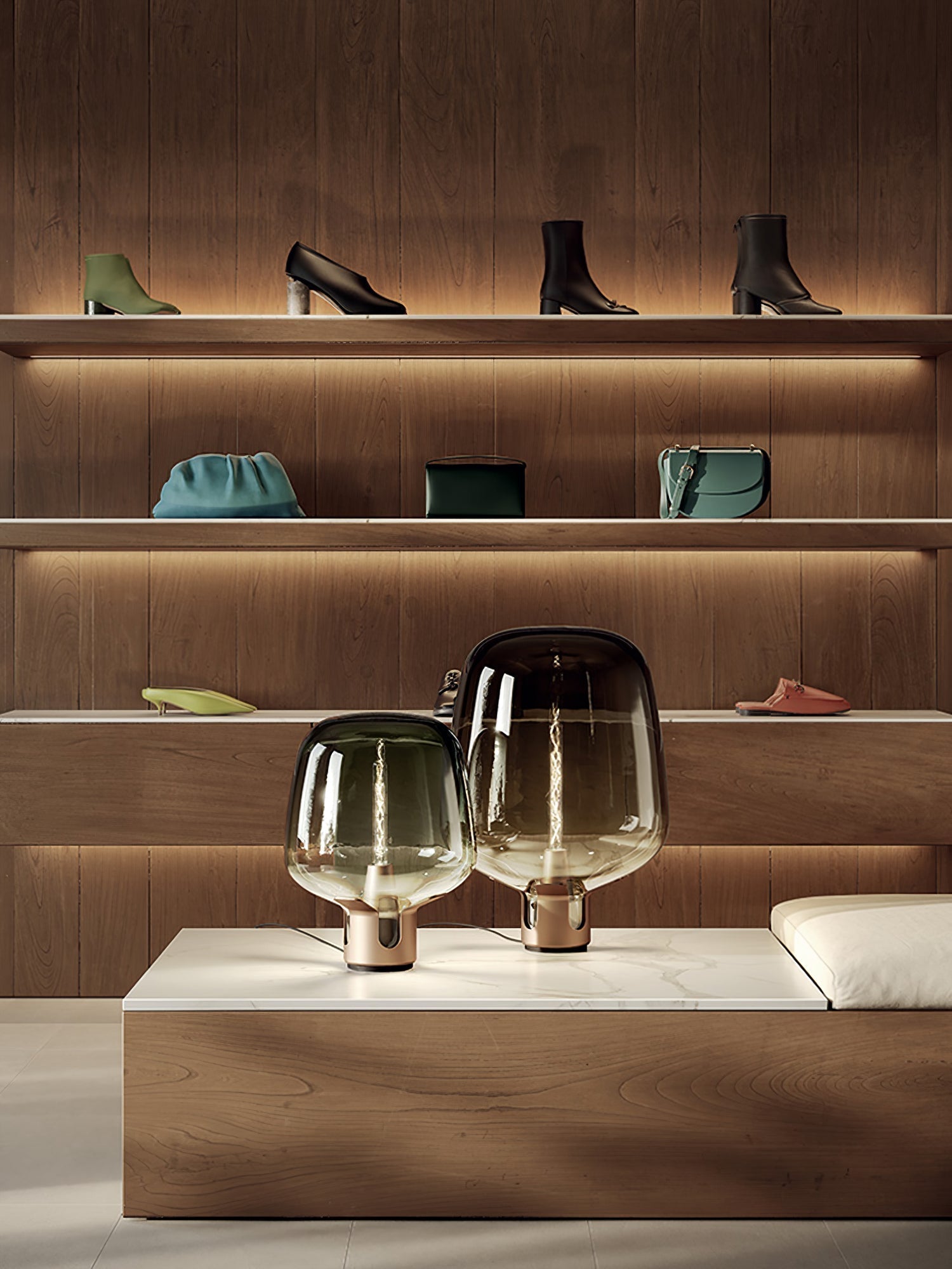 Luminous Glass™ Tischlampe – LED Glaslampe mit warmem Licht