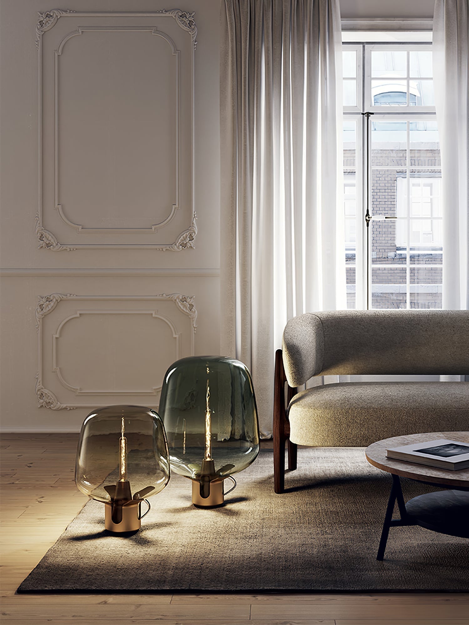 Luminous Glass™ Tischlampe – LED Glaslampe mit warmem Licht