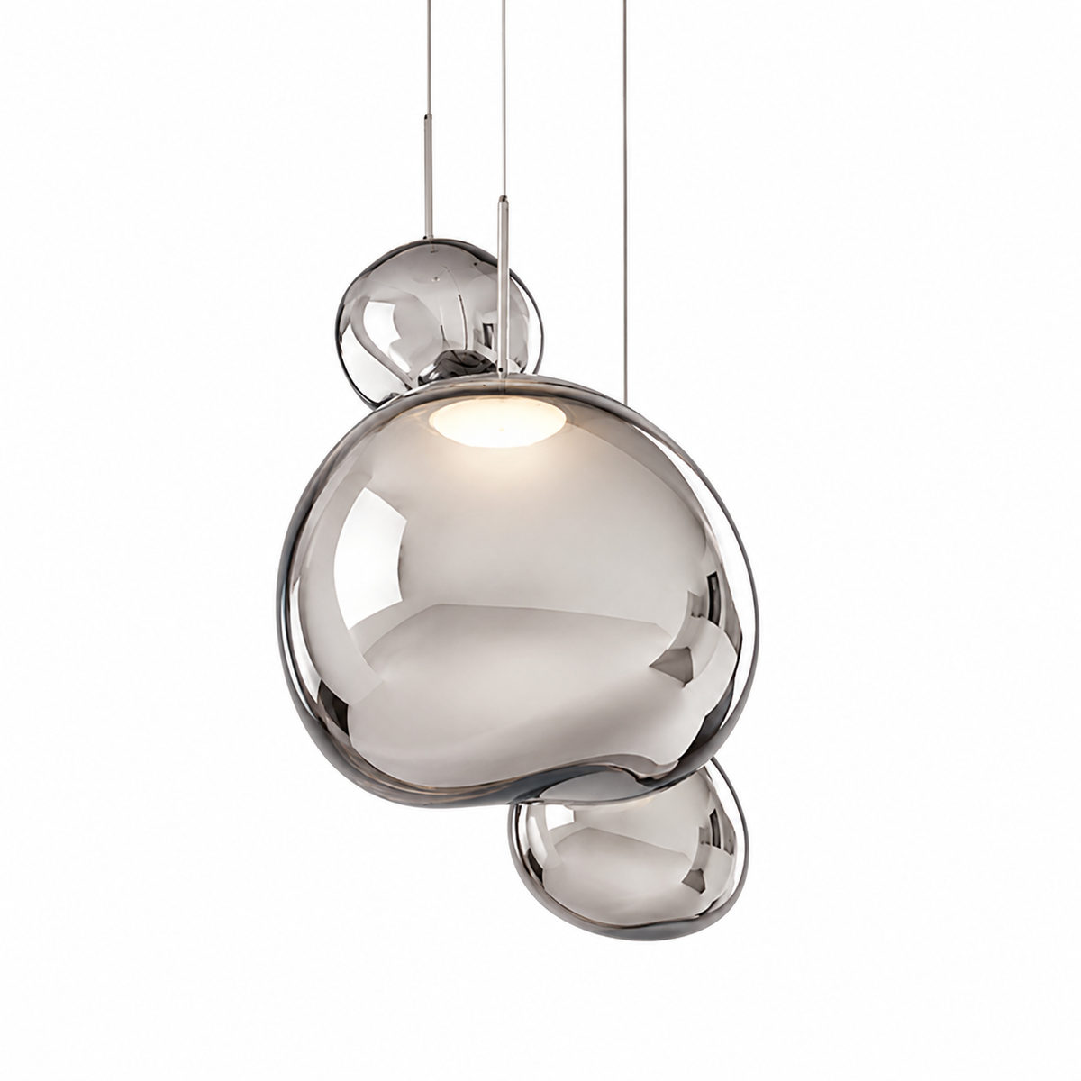 TranquilRay™ LED Pendelleuchte – Klare moderne Lampe in Transparent/Rauchgrau/Amber - Less Goods