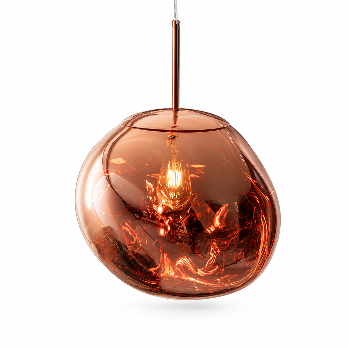 TranquilRay™ LED Pendelleuchte – Klare moderne Lampe in Transparent/Rauchgrau/Amber - Less Goods
