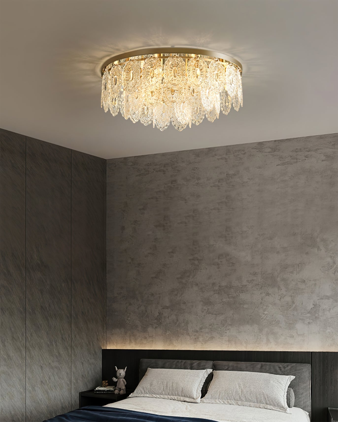 TrillionAura™ Deckenleuchte – Elegante Kupfer-Glas-Deckenlampe für stilvolle Wohnräume