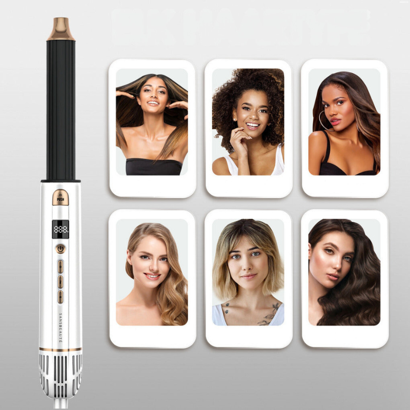 AirStyler Pro | 8-in-1 Haarstyling-Tool – Glätten, Locken & Volumen für Perfektes Haar