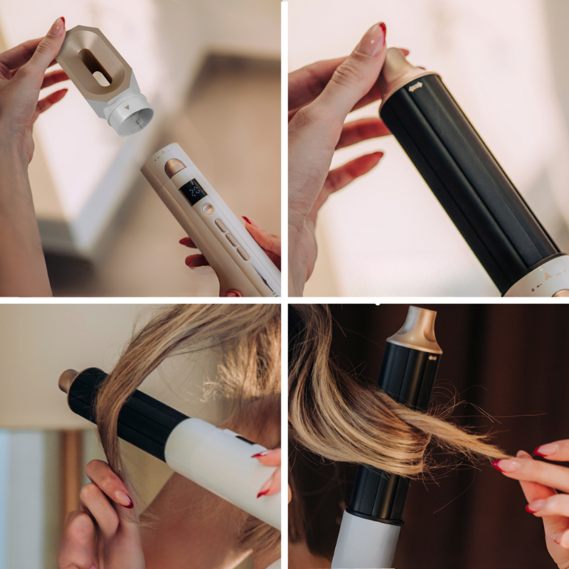 AirStyler Pro | 8-in-1 Haarstyling-Tool – Glätten, Locken & Volumen für Perfektes Haar