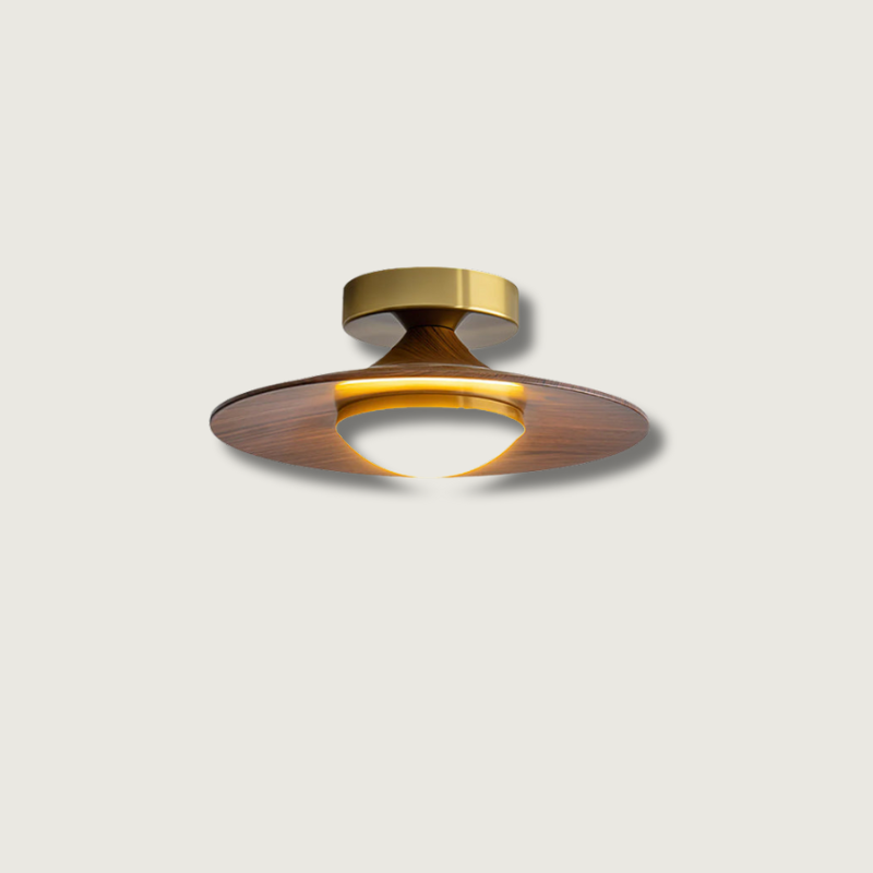 OlavShine™ Deckenleuchte – Moderne Design-Deckenlampe mit Holzoptik & LED
