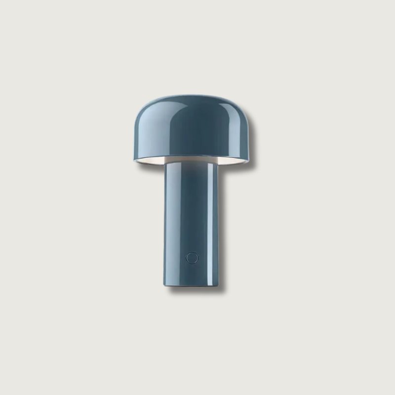 HikariAura™ – Japandi Tischlampe aus Holz im minimalistischen Pilz-Design