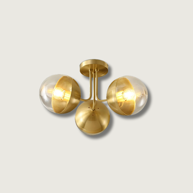 OpulentBrass™ Deckenleuchte – Designer Kronleuchter aus Glas & Metall im Industrial-Look