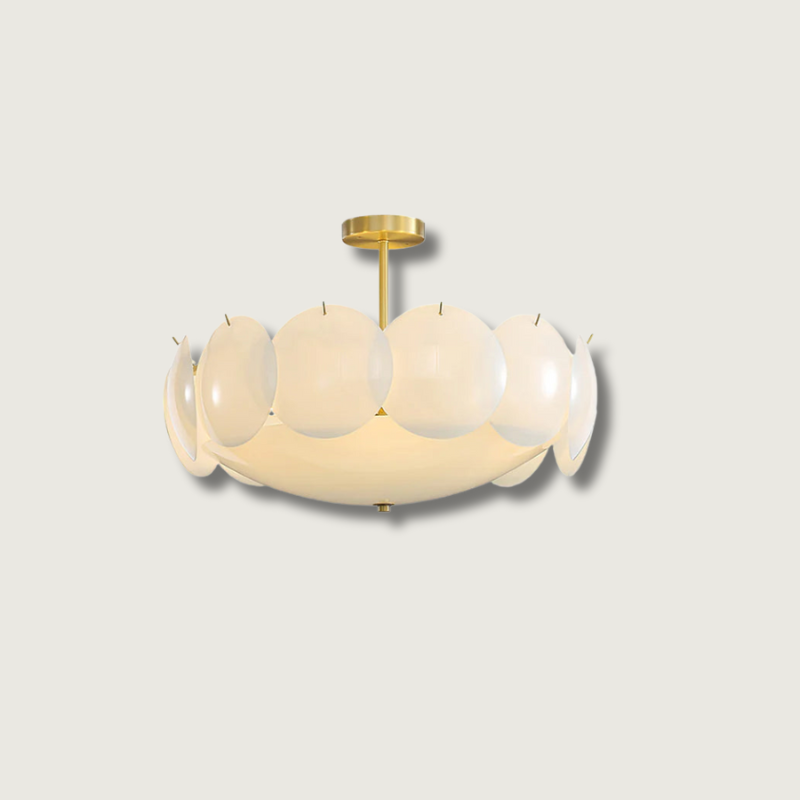 PrismaLight™ Deckenleuchte – Elegante Messing-Glas-Hängeleuchte mit modernem Design