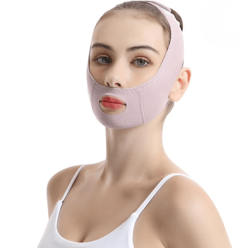 V-Line Face Lifter™ Gesichtsformungs-Maske – Atmungsaktiv, Straffend & 360° Konturierung für definierte Kinnlinie