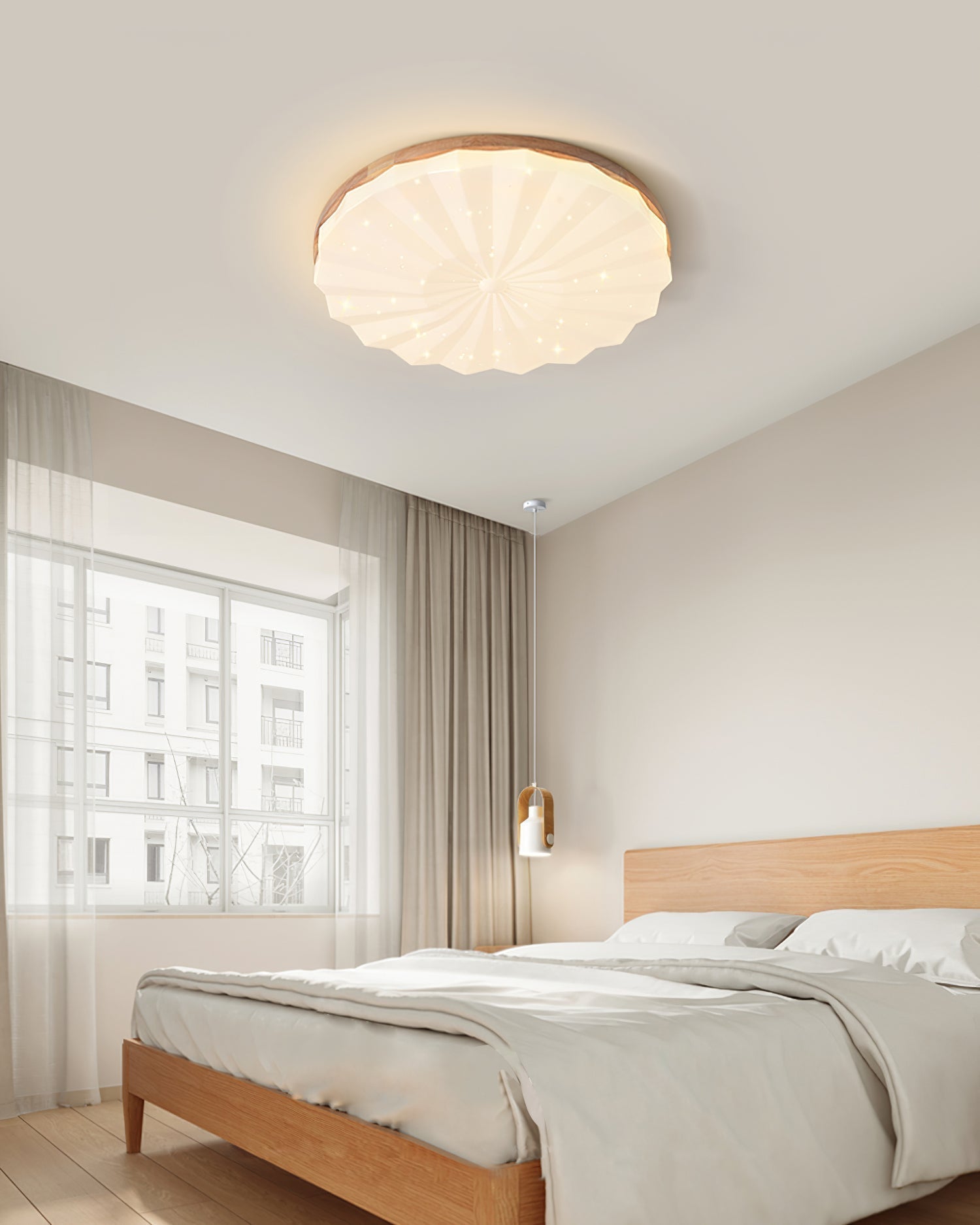 VennerAura™ Deckenleuchte – Natürliche LED-Deckenlampe mit Holzdesign für warme Wohnräume
