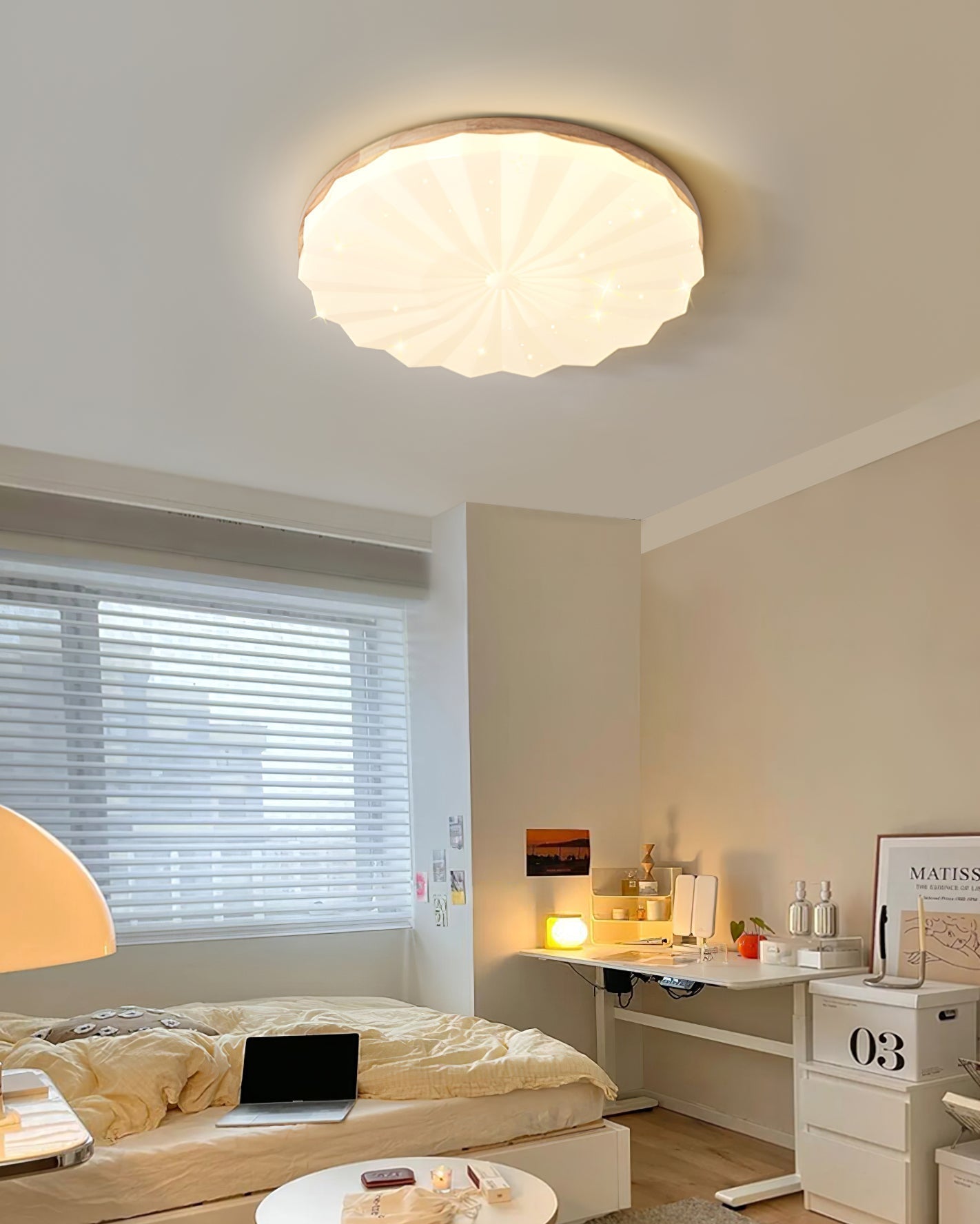 VennerAura™ Deckenleuchte – Natürliche LED-Deckenlampe mit Holzdesign für warme Wohnräume